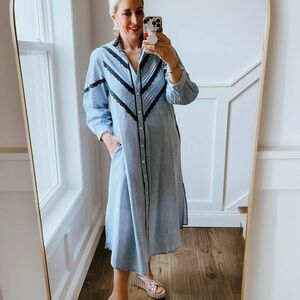 Pomander Place Jolene chambray dress, size XS
